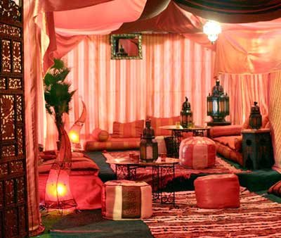 Beduin tent interior