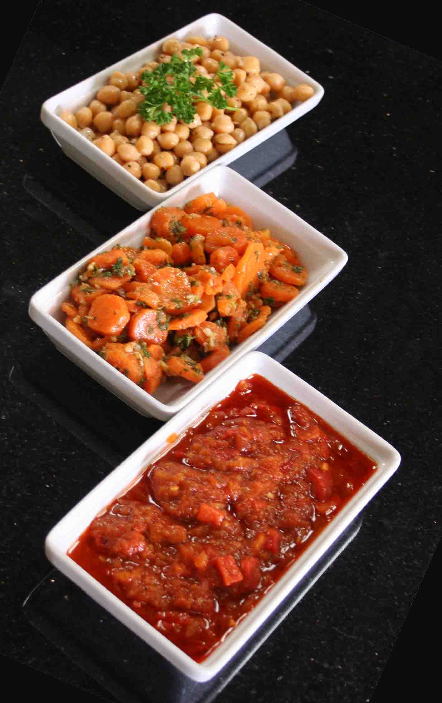 Morocan vegie salads